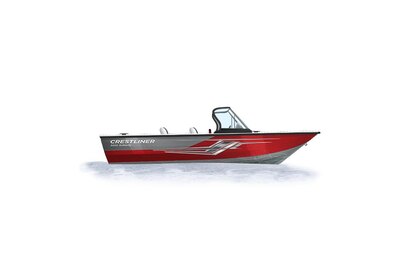 Crestliner 2050 AUTHORITY Silver base Fire-Red accent