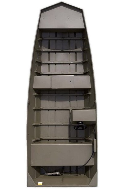 Crestliner 1648M CR JON Olive Drab exterior & interior