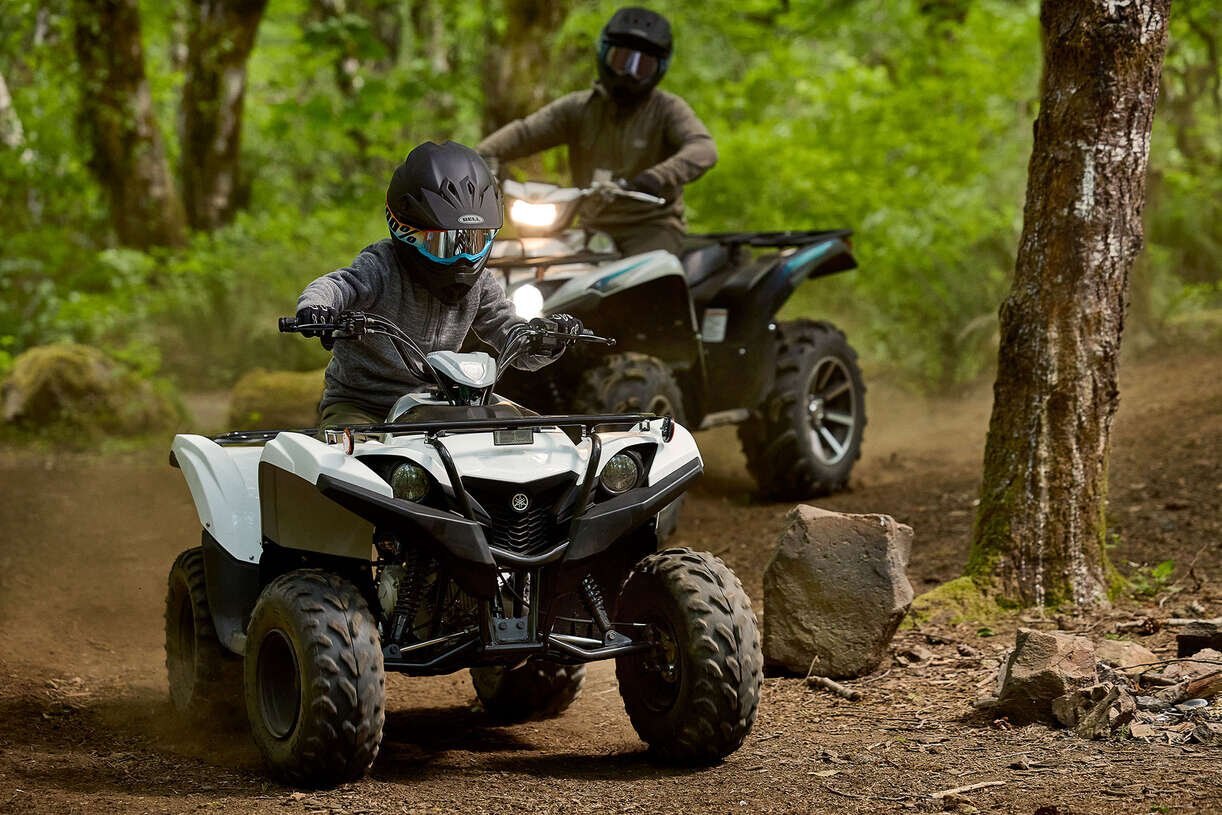 2024 Yamaha GRIZZLY 90 White/Armour Grey