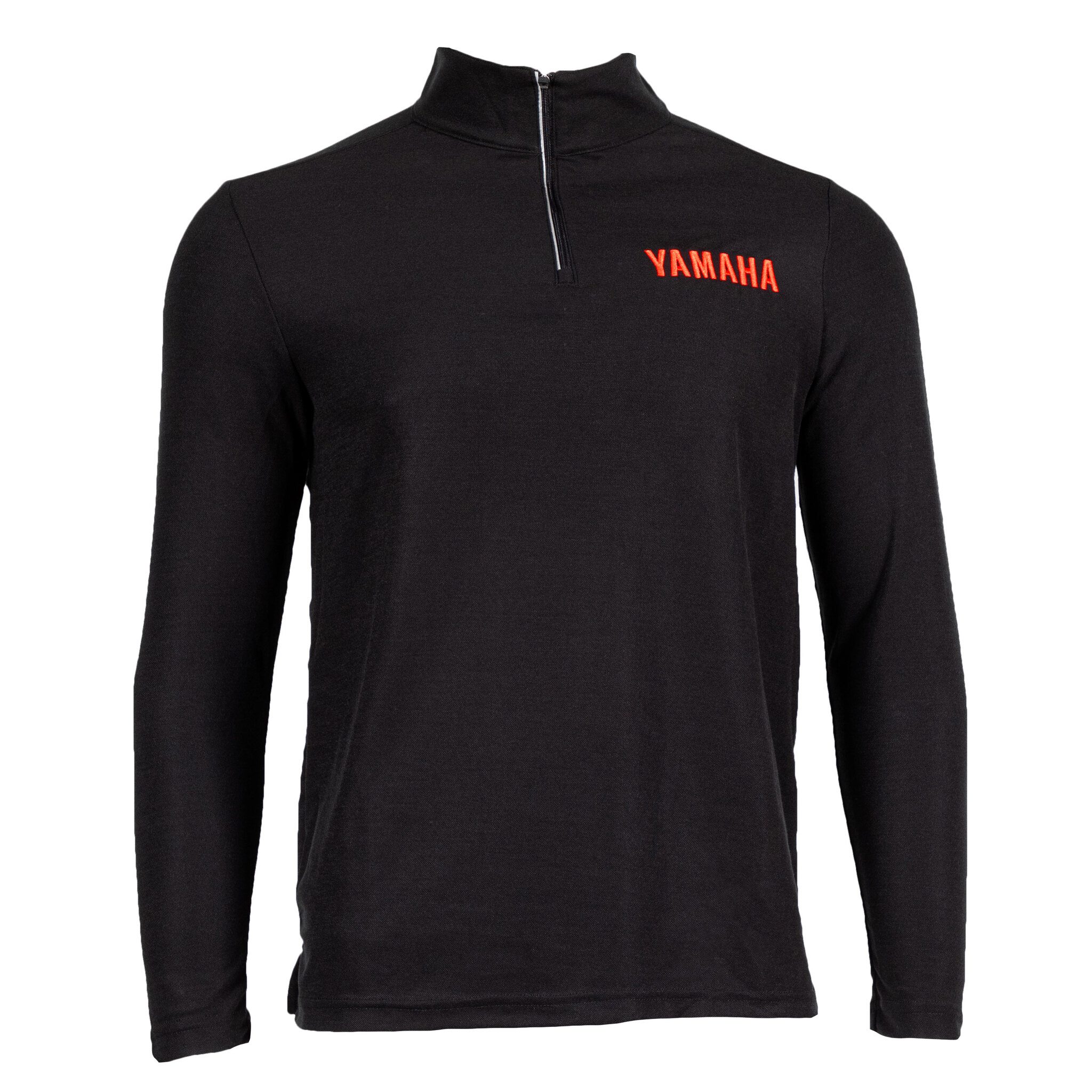 Yamaha Essential Quarter Zip Long Sleeve Shirt Small black | YCQ