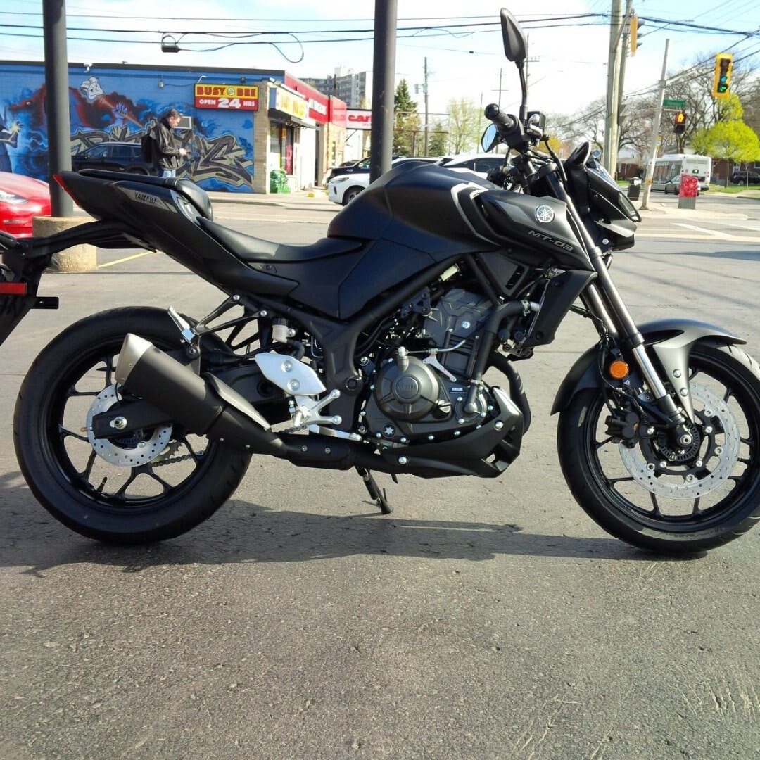 2025 Yamaha MT 03 Matte Raven Black