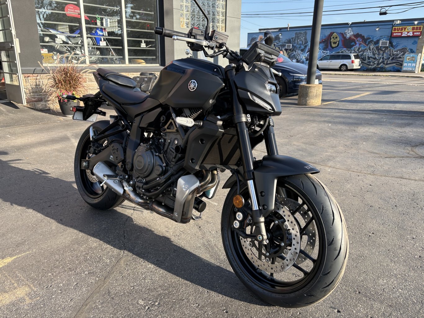 2026 Yamaha MT 07 Matte Raven Black