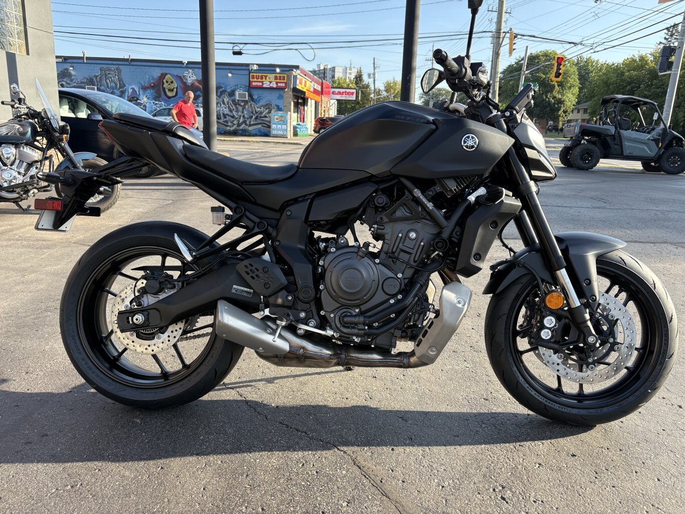 2026 Yamaha MT 07 Matte Raven Black