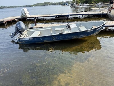 14 ft Aluminum Fishing Boat | 9.9hp Yamaha
