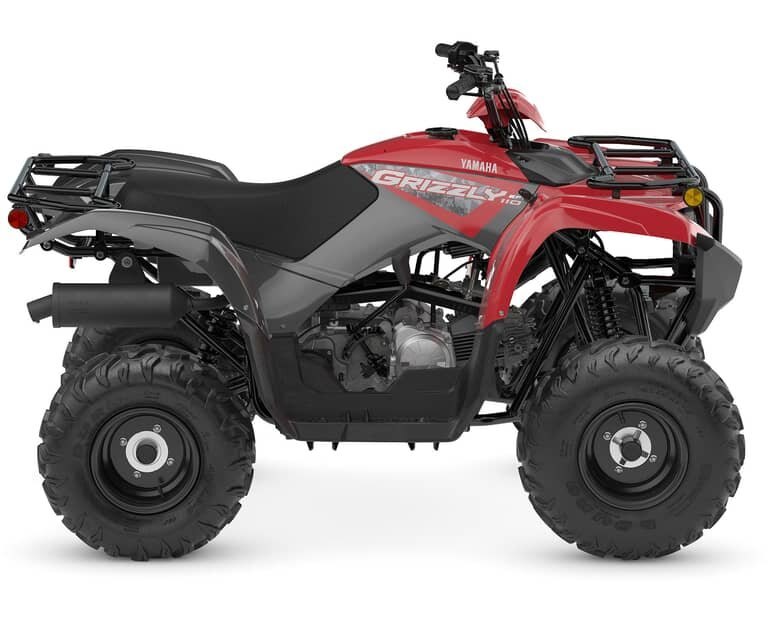 2025 Yamaha Grizzly 110 Grey Metallic/Red