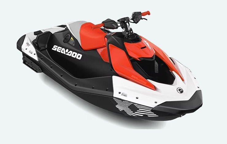 2025 Sea-Doo Spark Trixx for 1 White / Dragon Red