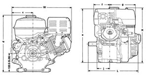 Honda GX390QAPW 13hp Engine