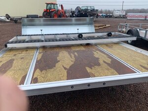 2022 Alcom SnoPro12 Double Trailer with Salt Shield