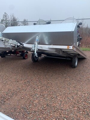 2022 Alcom SnoPro12 Double Trailer with Salt Shield