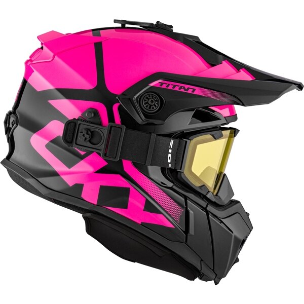 CKX Titan Original Backcountry Helmet, Winter Polar Included 210Â° Goggles S Pink