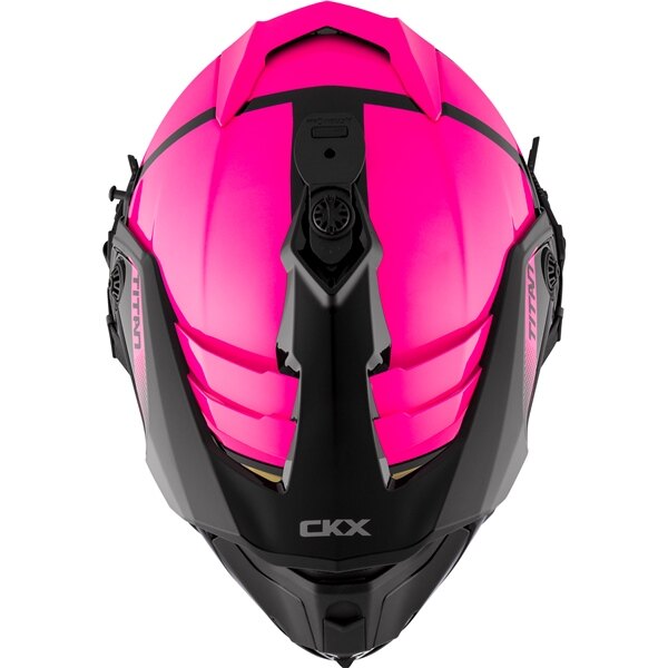 CKX Titan Original Backcountry Helmet, Winter Polar Included 210Â° Goggles S Pink