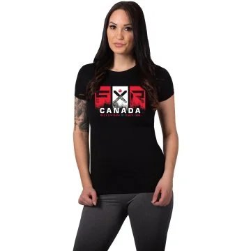 Women's FXR® International Race T Shirt Medium black/red/white