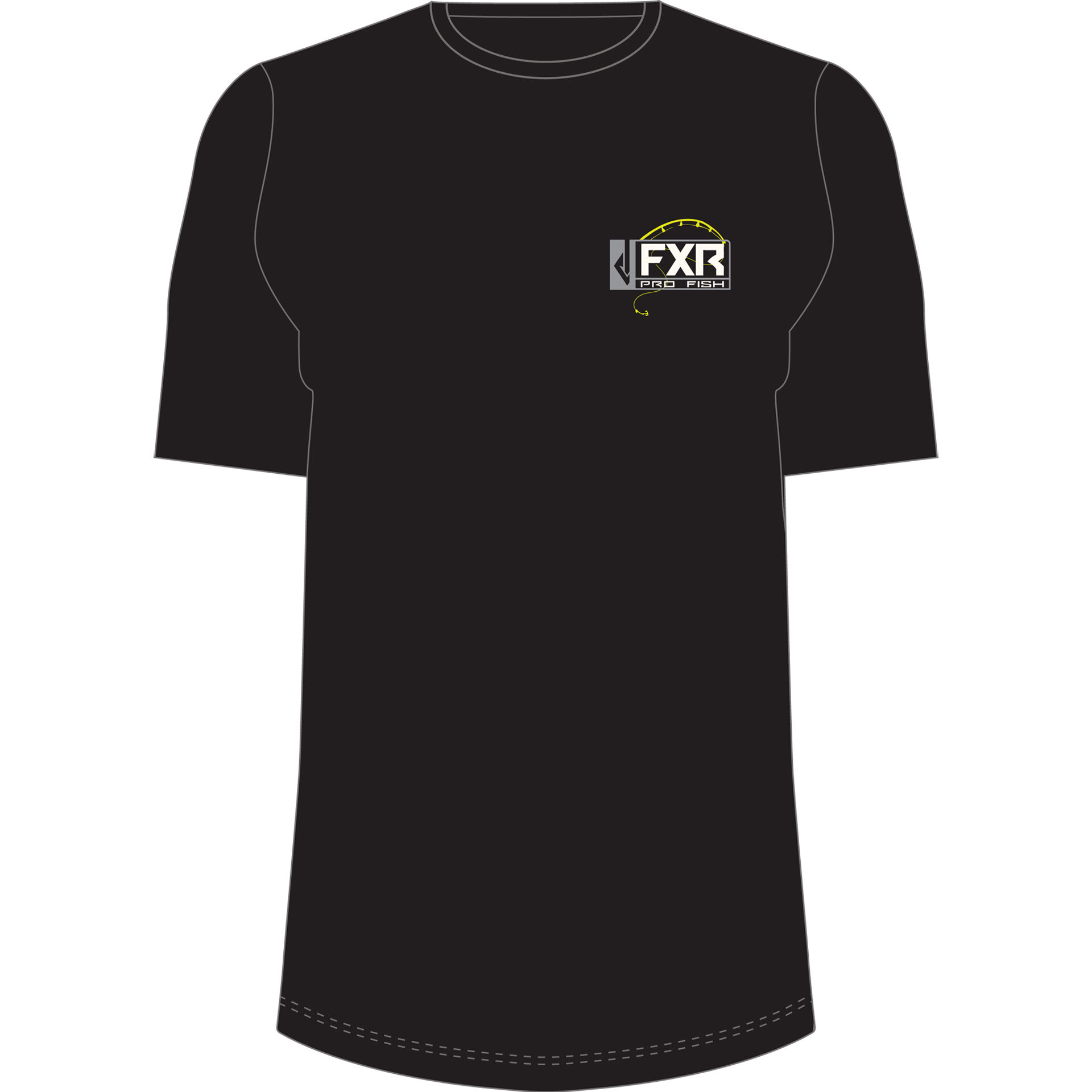 FXR® Da Bass T Shirt Small black/yellow