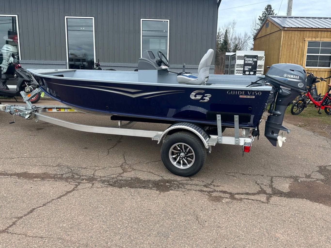 2024 G3 Guide V150 Console with Trailer, Priced with a Yamaha F25HP Outboard