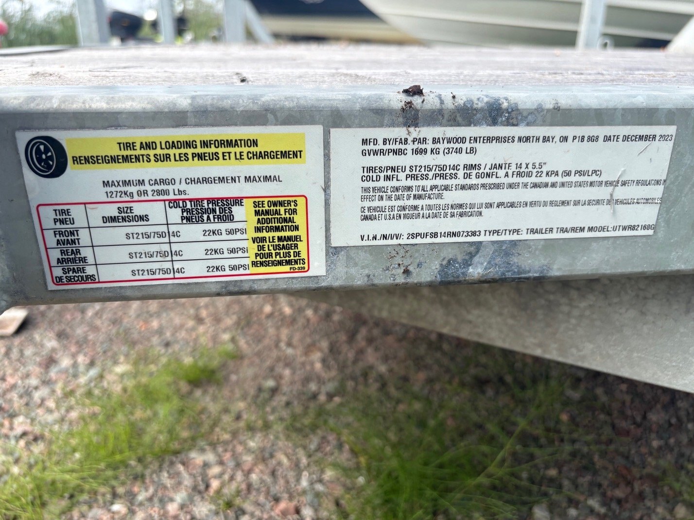 2024 Easy Hauler 45 UTWR82168G Galvanized Utility Trailer GVWR 1699kg