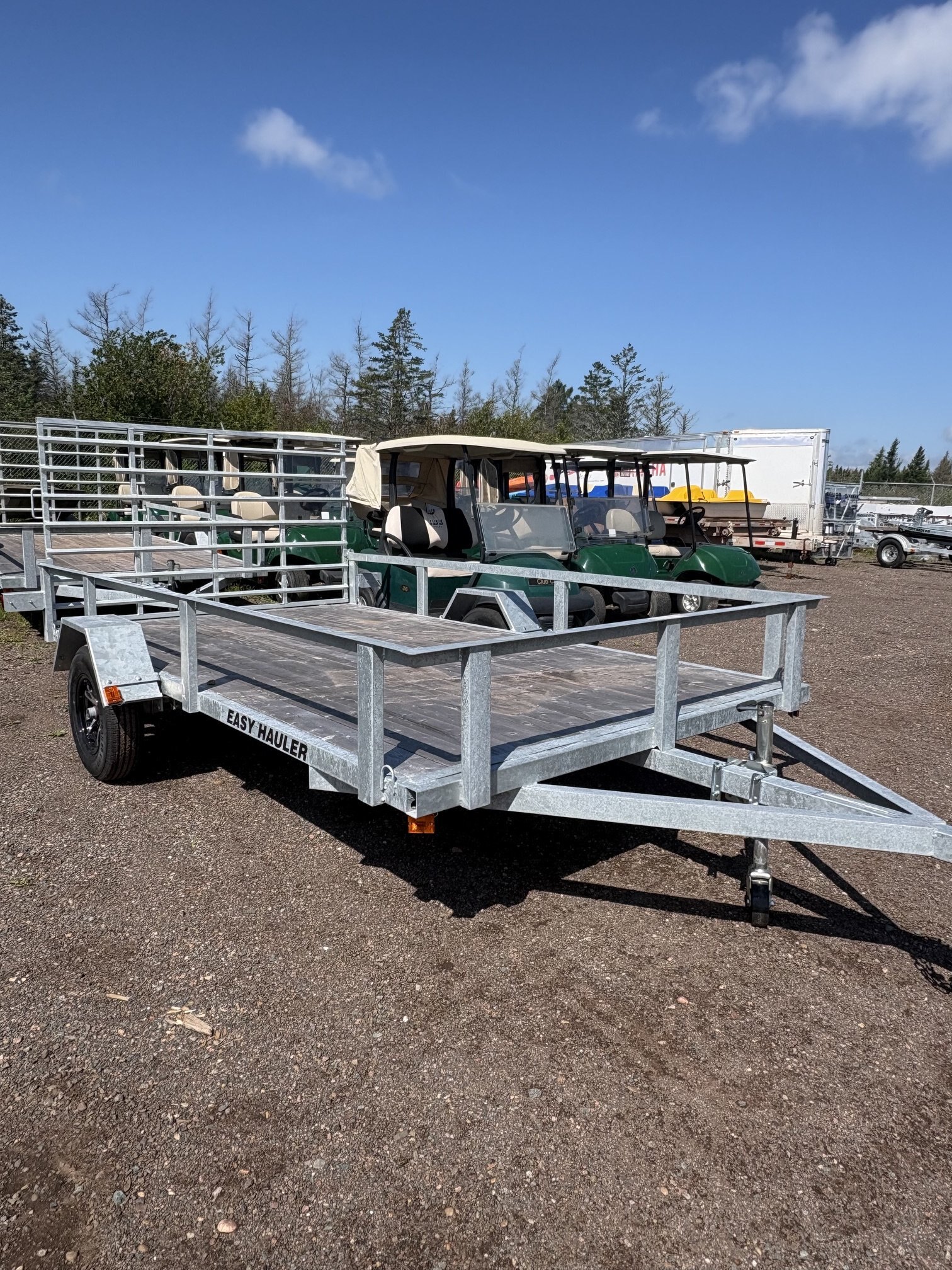 2024 Easy Hauler UTWR82144 Galvanized Utility Trailer