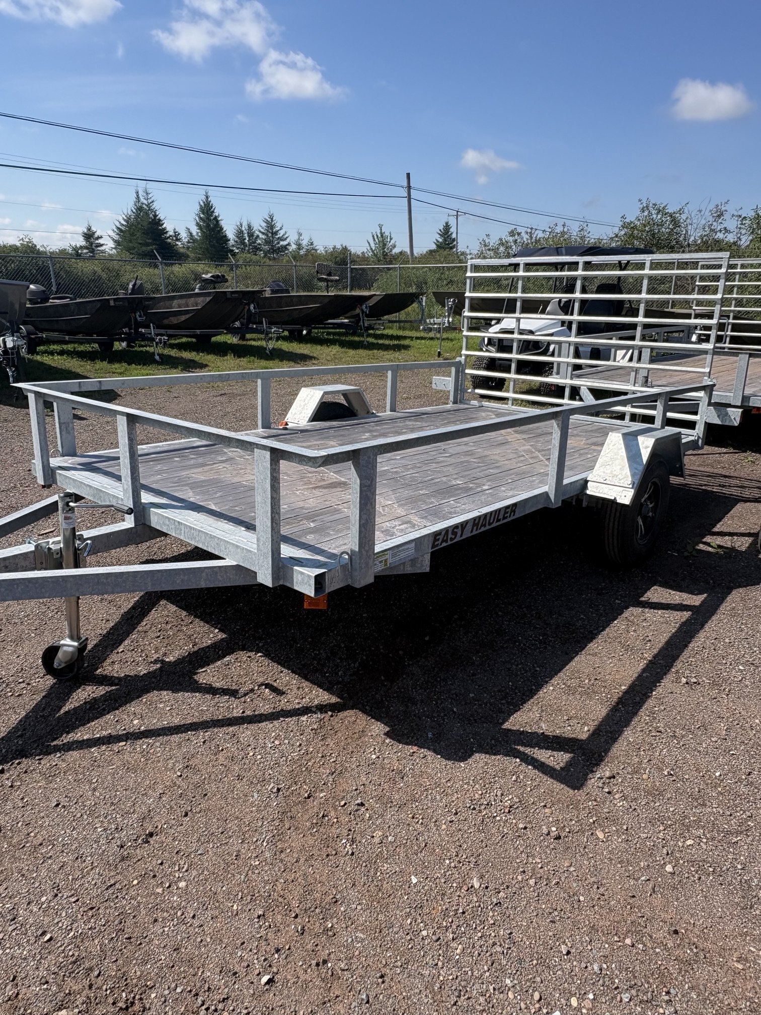 2024 Easy Hauler UTWR82144 Galvanized Utility Trailer