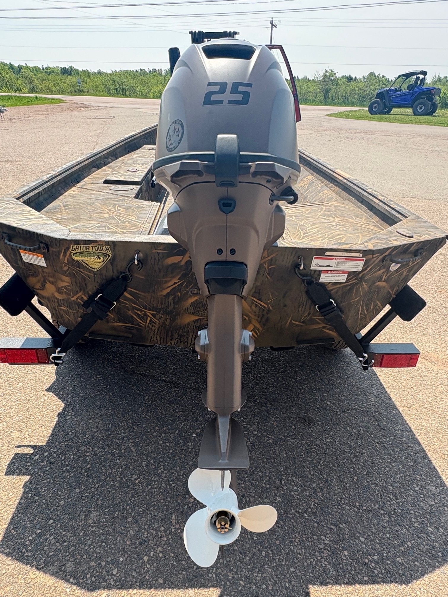 2025 G3 Boat 15 DK Boat with Trailer & Yamaha F25hp Brown Outboard