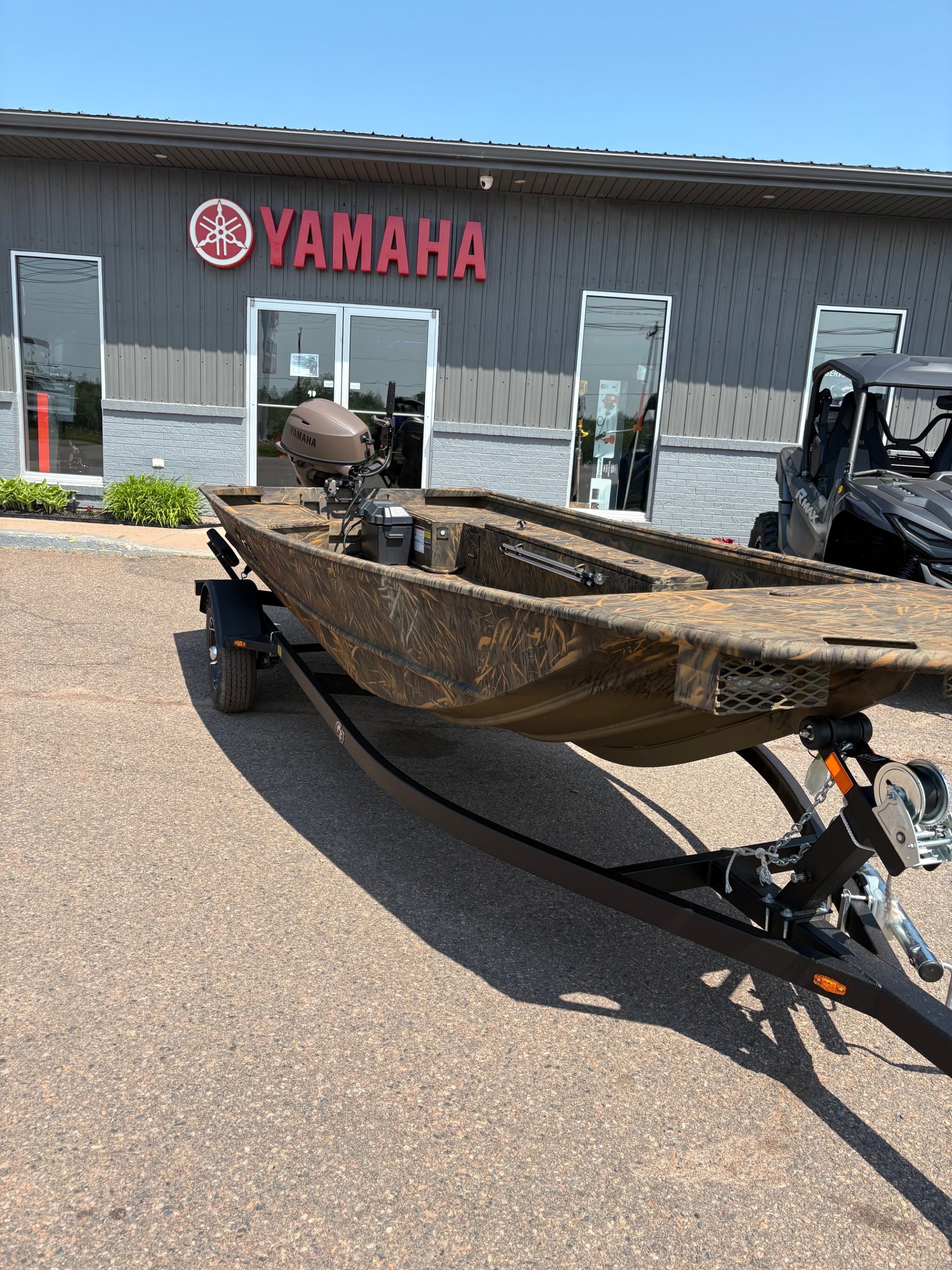 2025 G3 Boat 15 DK Boat with Trailer & Yamaha F25hp Brown Outboard