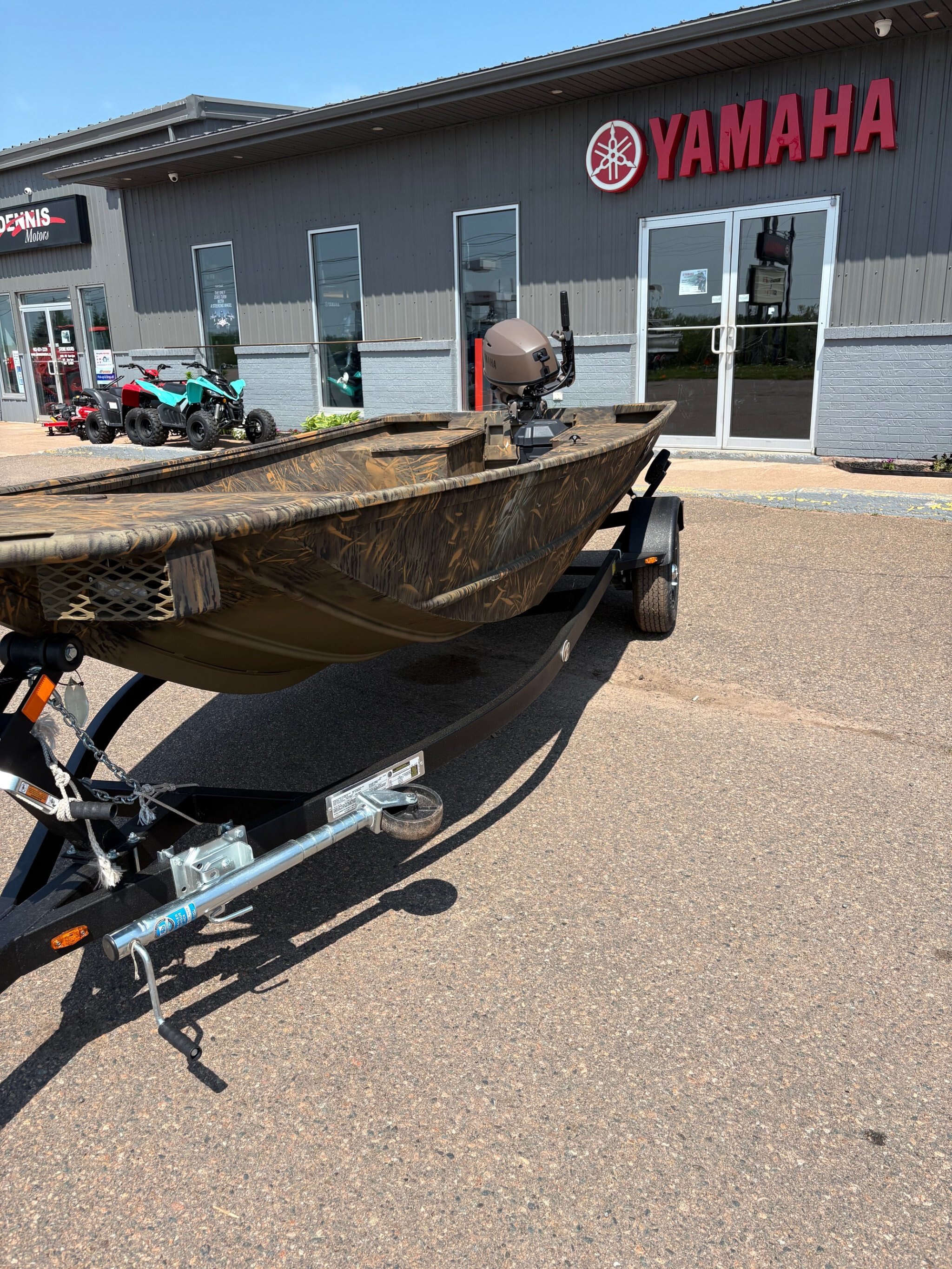 2025 G3 Boat 15 DK Boat with Trailer & Yamaha F25hp Brown Outboard