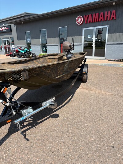2025 G3 Boat 15 DK Boat with Trailer & Yamaha F25hp Brown Outboard