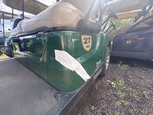 2021 Yamaha Drive 2 Fuel Injected EFI Gas Golf Cart #27 Broken Plastic
