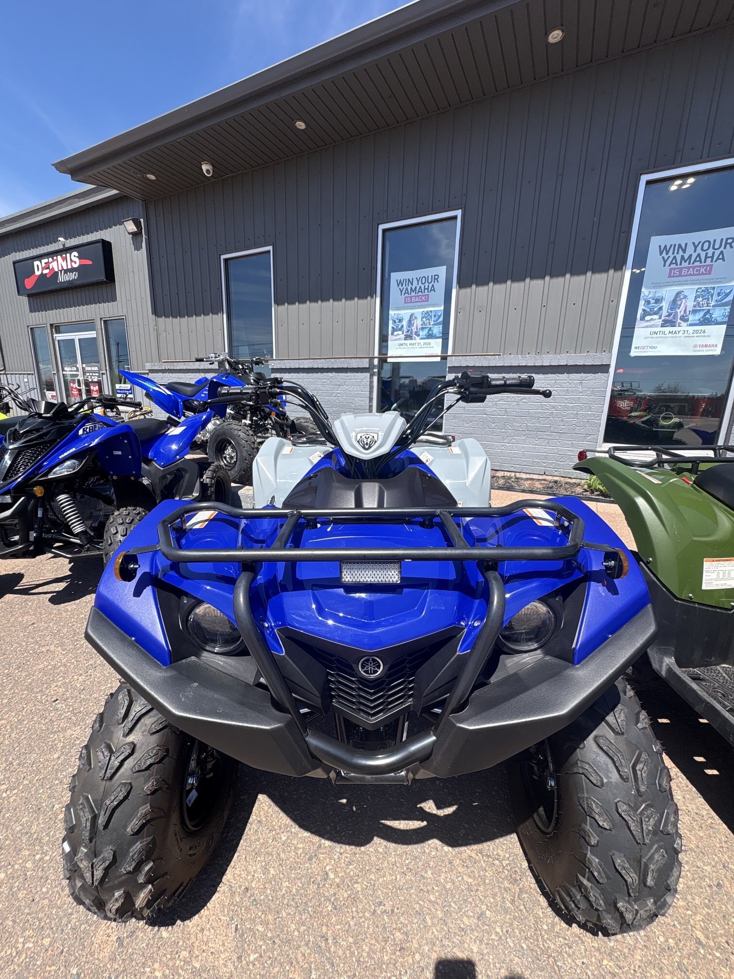 2026 Yamaha Grizzly 110 Armour Grey & Blue