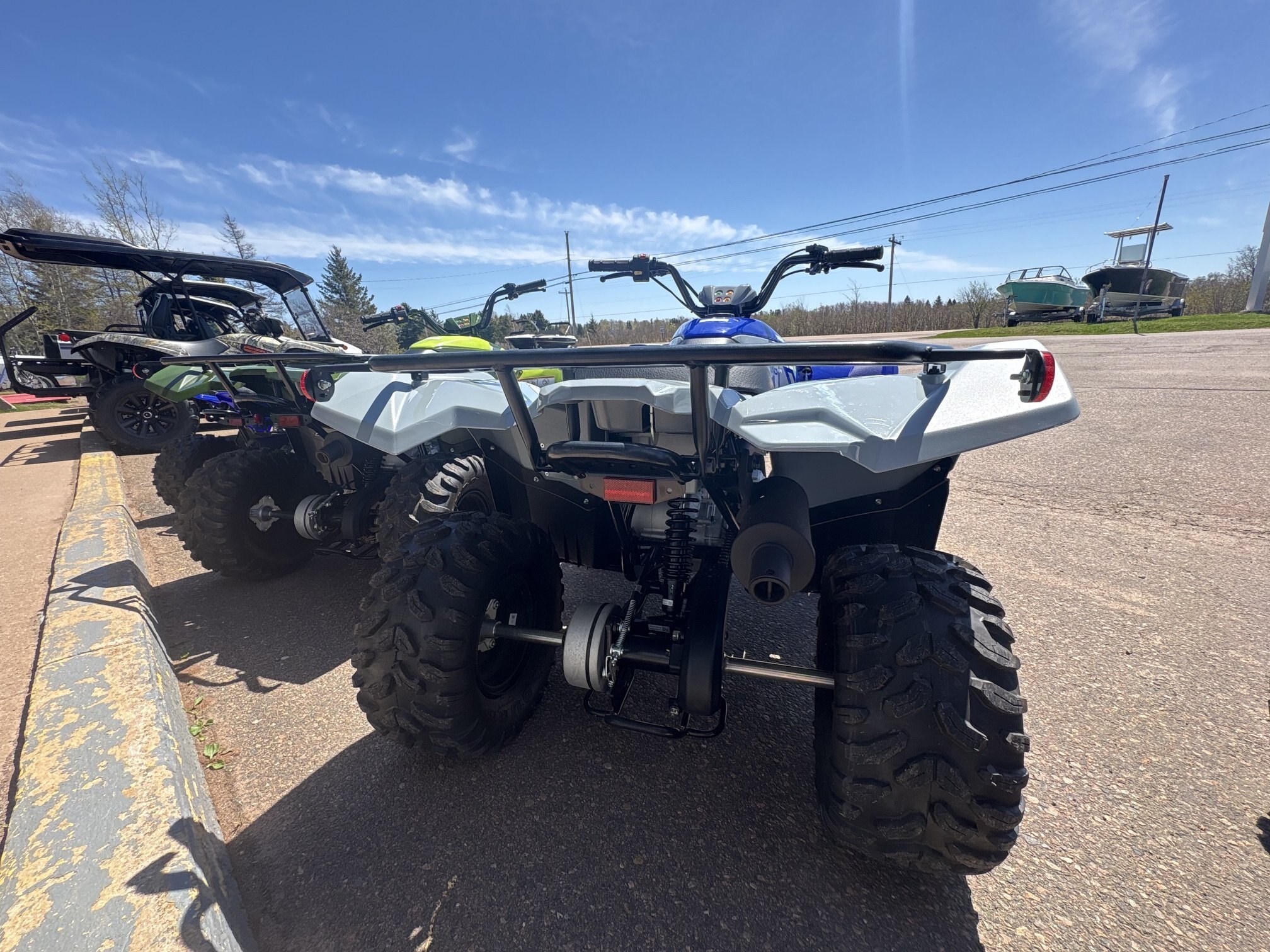 2026 Yamaha Grizzly 110 Armour Grey & Blue