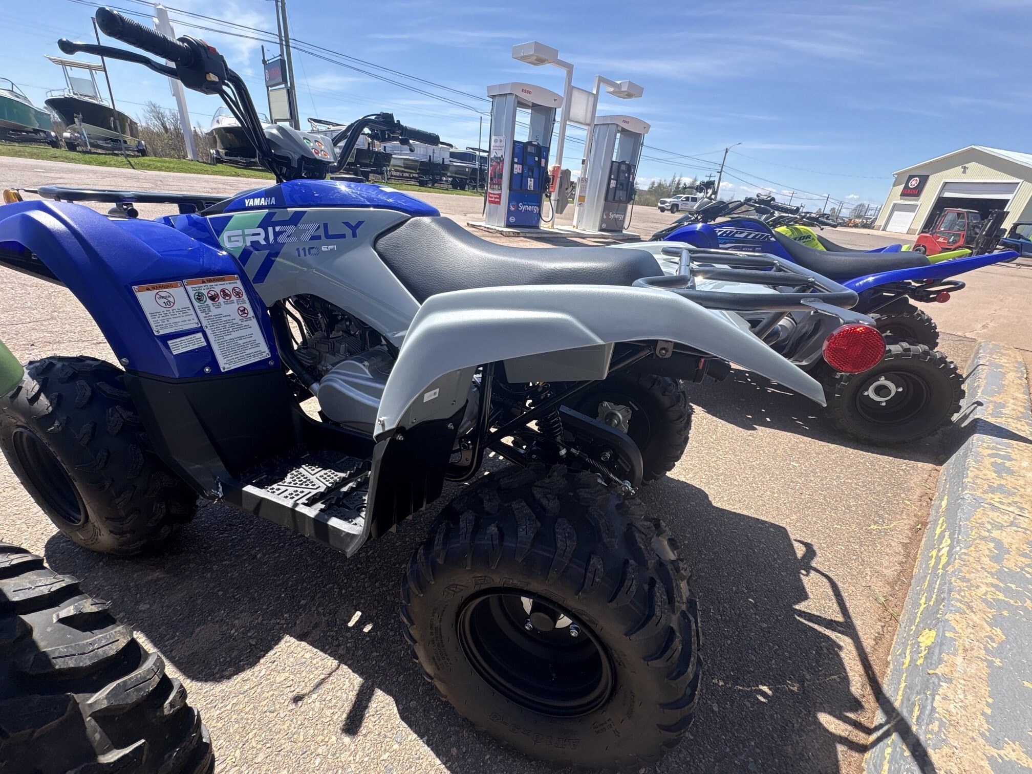 2026 Yamaha Grizzly 110 Armour Grey & Blue