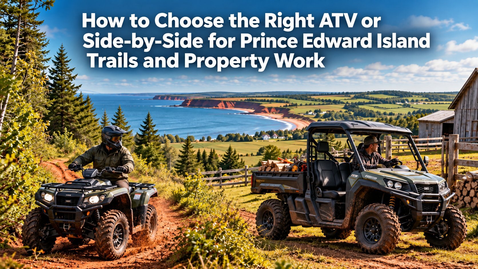 How to Choose the Right ATV or Side by Side for Prince Edward Island Trails and Property Work