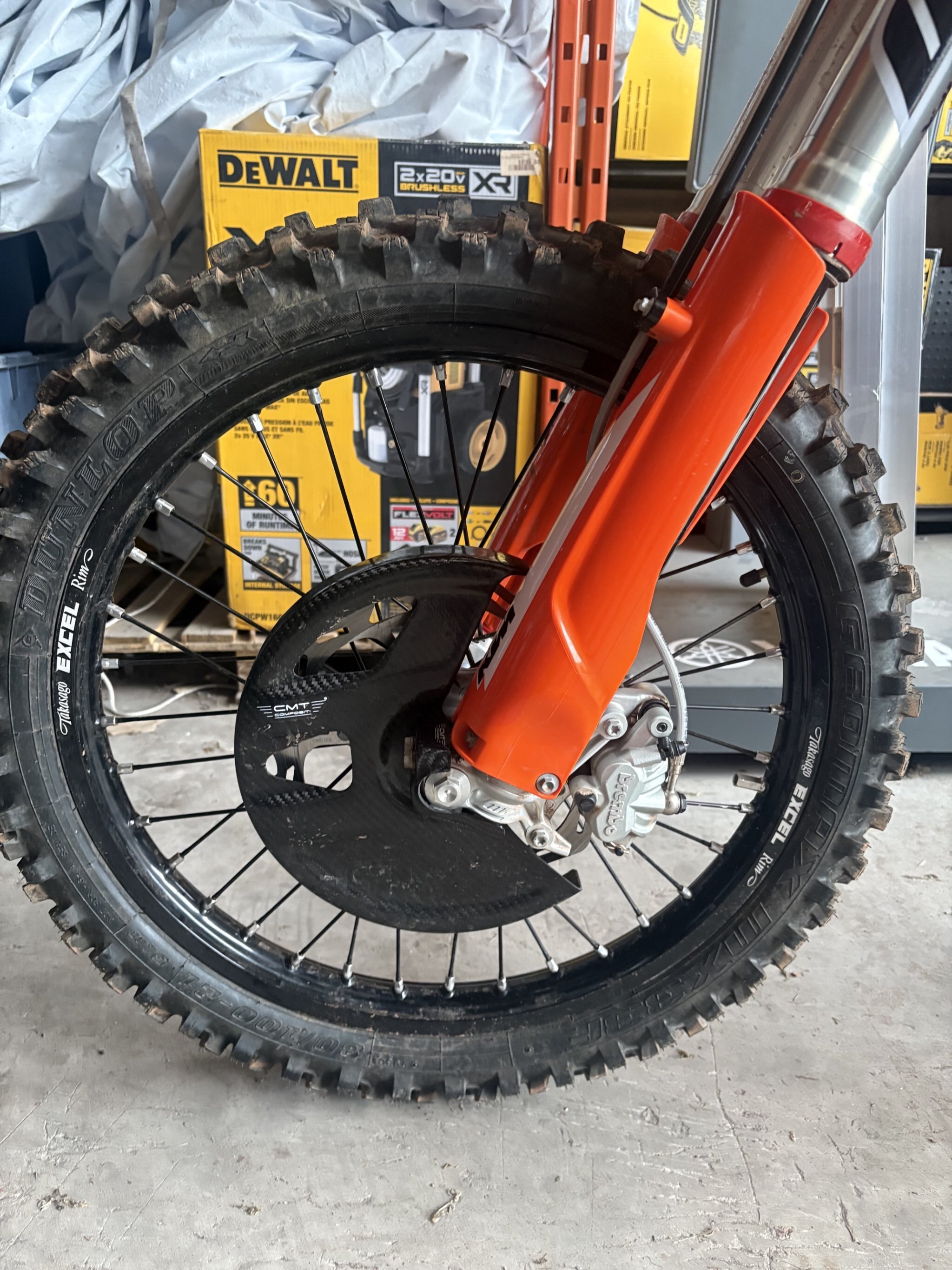 2023 KTM 450 SX F Comes with New White Plastics & New Seat, Only 4.3 Hours on Meter (Stand Not Included)