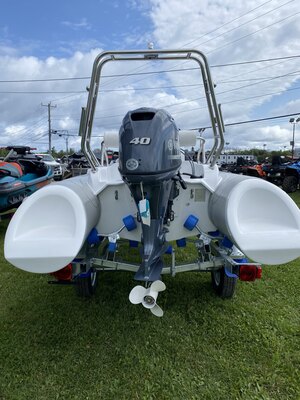 NEW 14' 390 Fiberglass RIB with NEW Yamaha 40HP Outboard NEW Trailer