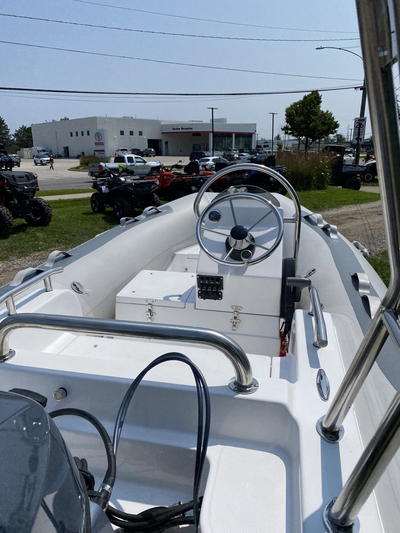 12' 360 Fiberglass RIB with New Trailer and New Yamaha 20HP