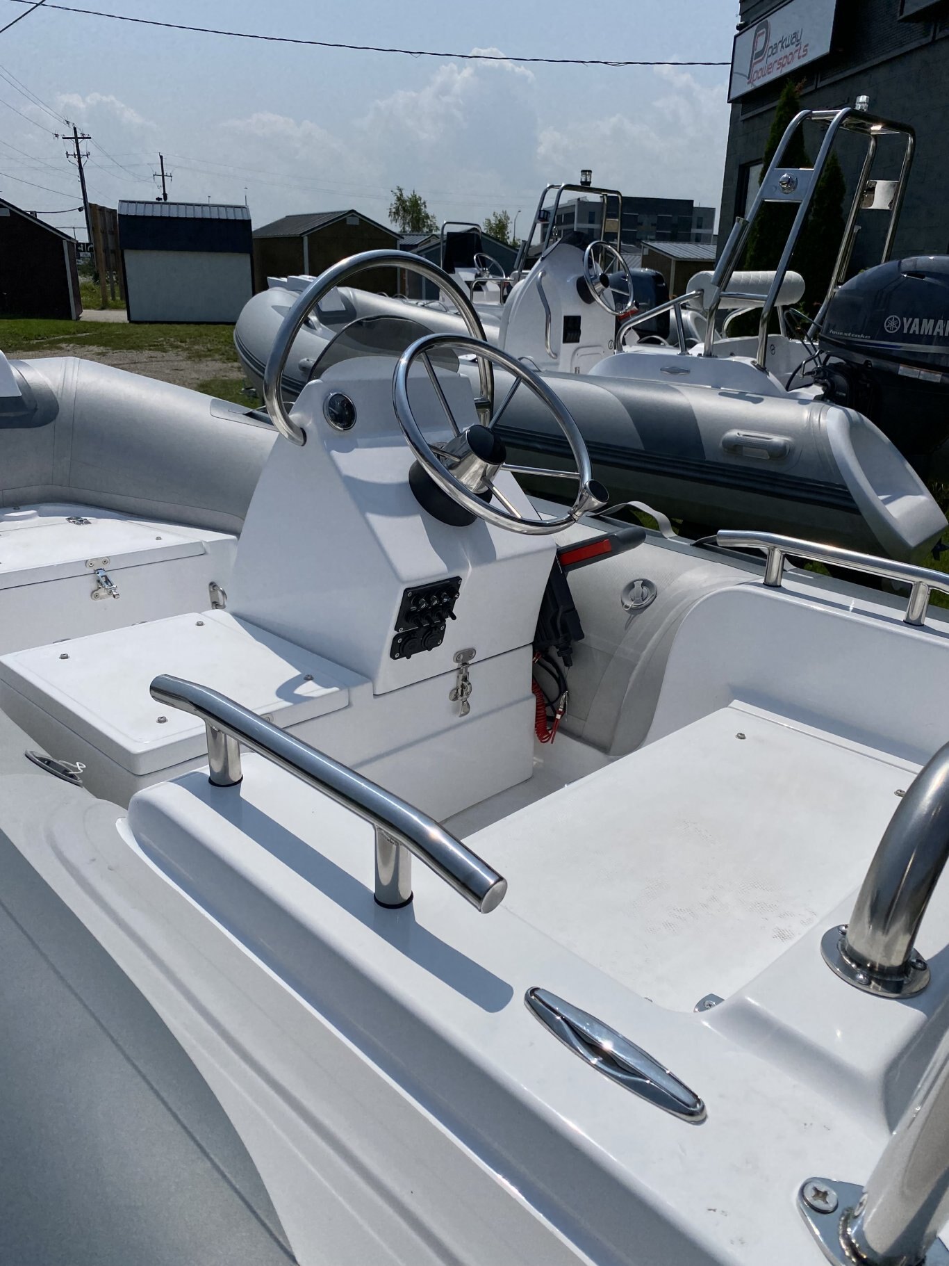 12' 360 Fiberglass RIB with New Trailer and New Yamaha 20HP