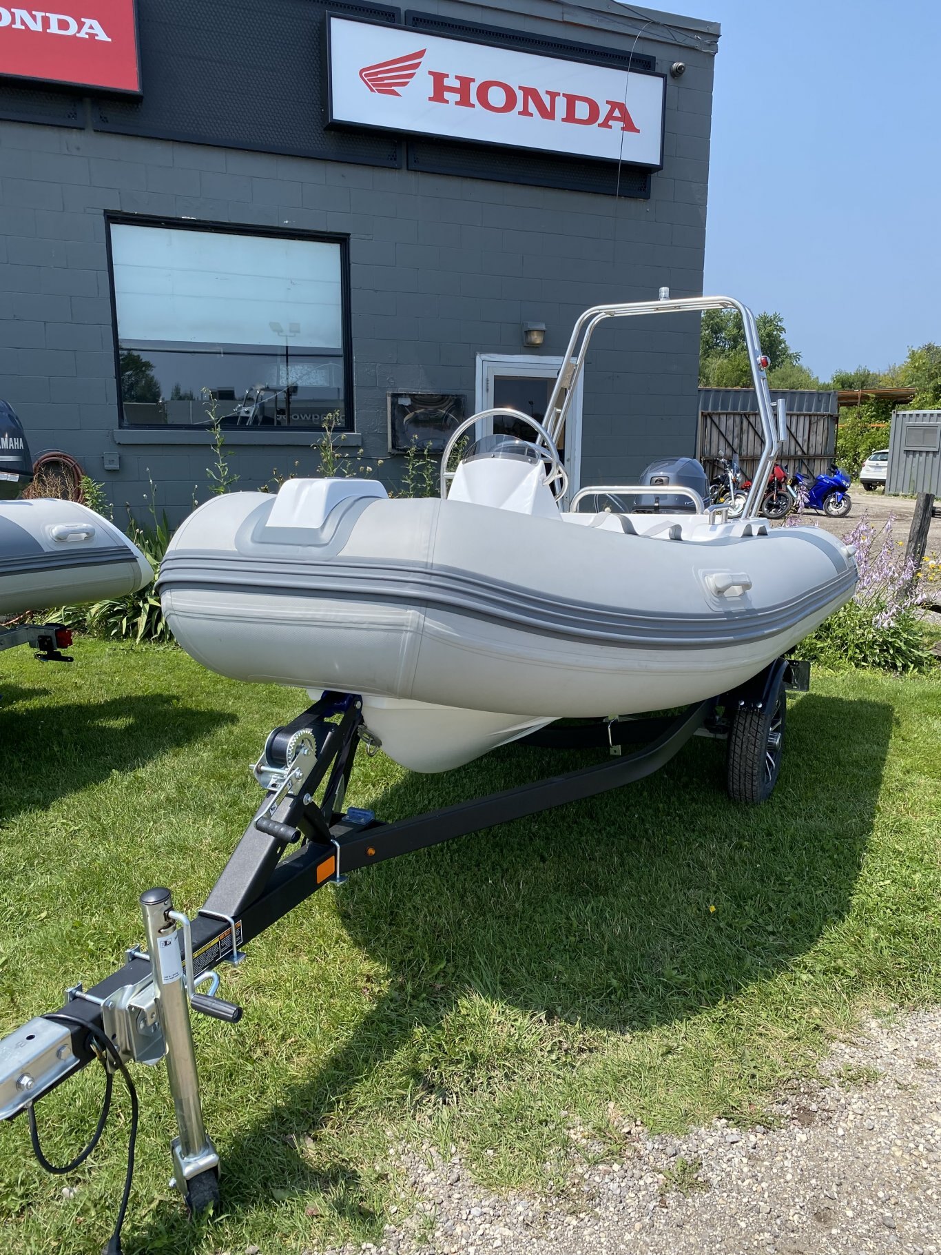 12' 360 Fiberglass RIB with New Trailer and New Yamaha 20HP