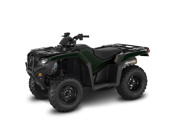 2026 Honda Rancher TRX420 Manual Shift Black Forest Green