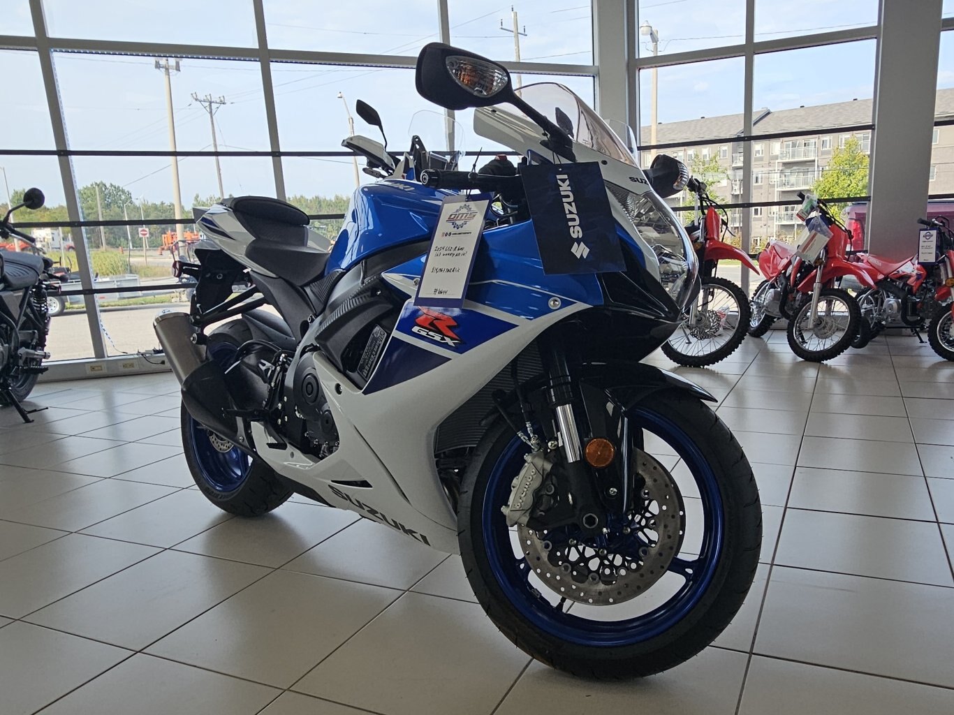 2024 Suzuki GSX R600 Pearl Brilliant White / Metallic Triton Blue