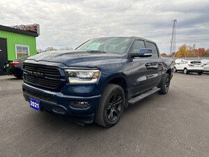 2021 RAM 1500 SPORT CREW CAB / $322.33 BIWEEKLY INCLUDING TAX / CARFAX CLEAN / NAVIGATION / VENTILATED FRONT SEATS