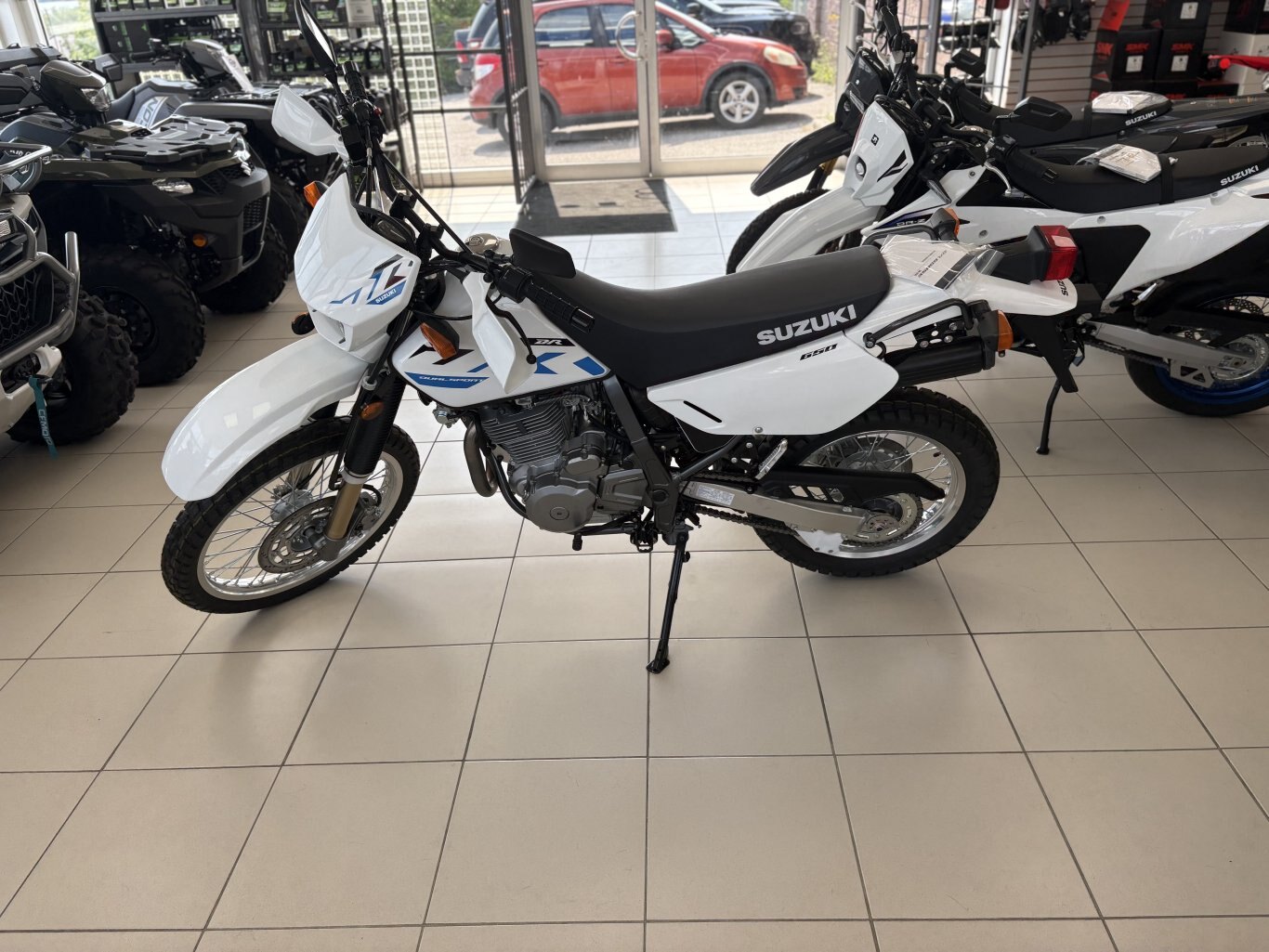 2025 Suzuki DR650SE Solid Special White No. 2