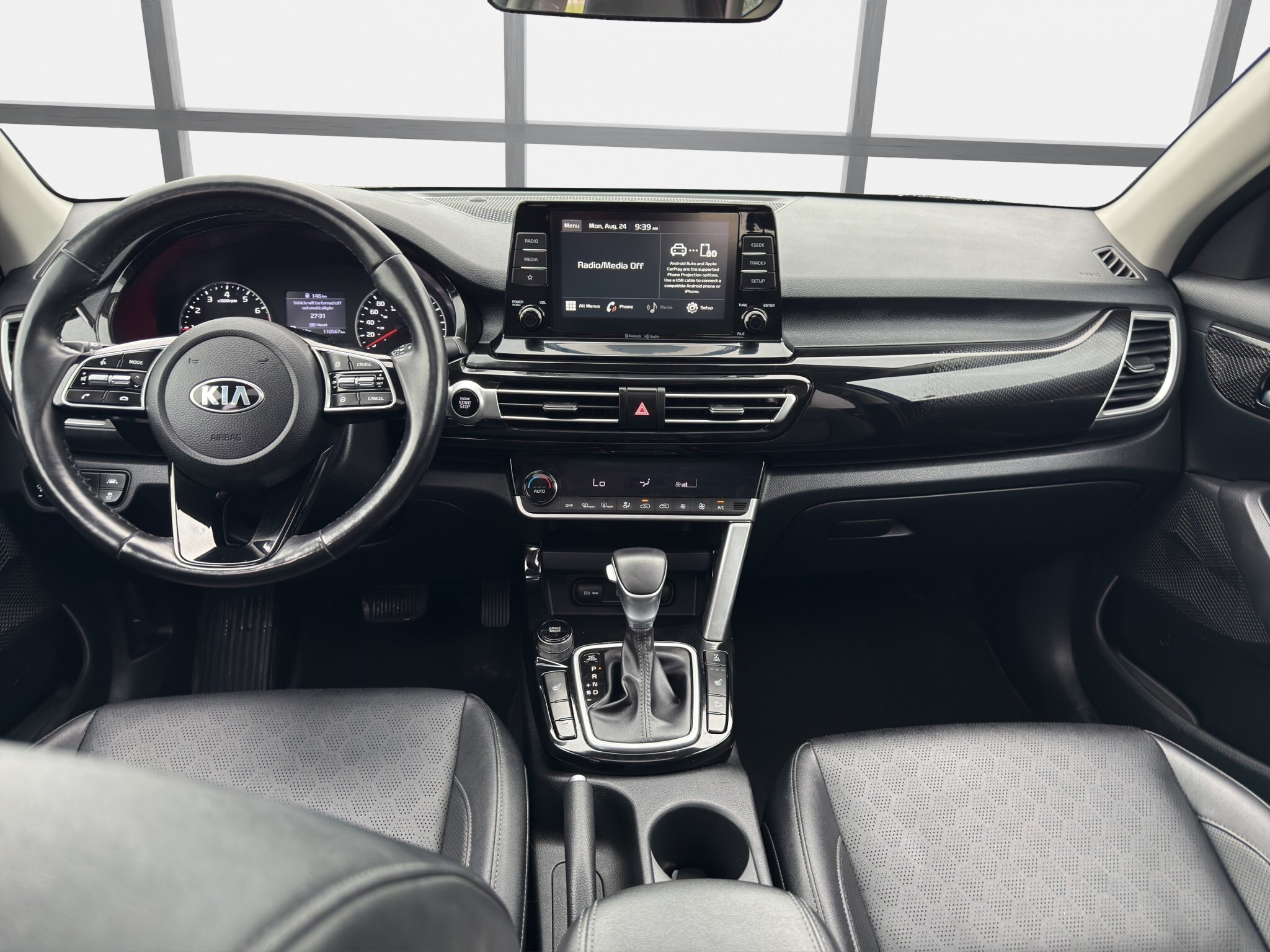 2021 KIA SELTOS EX / $177.82 BIWEEKLY INCLUDING TAX / REMOTE START / SUNROOF / HEATED STEERING WHEEL