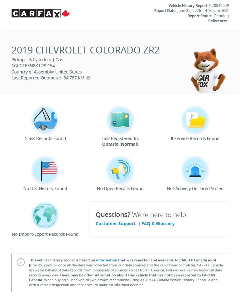 2019 CHEVROLET COLORADO ZR2 / $386.44 BIWEEKLY INCLUDING TAX / LEATHER INTERIOR / NAVIGATION