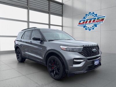 2022 FORD EXPLORER ST / $365.79 BIWEEKLY INCLUDING TAX / 6 PASSENGER / PANORAMIC SUNROOF / NAVIGATION