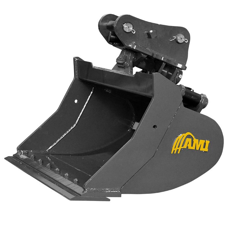 AMI Attachments Hydraulic Tilt Ditch Cleaning Bucket