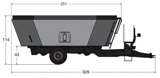 Penta DOUBLE AUGER TRAILER 8030