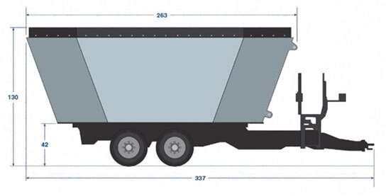 Penta DOUBLE AUGER TRAILER 1130