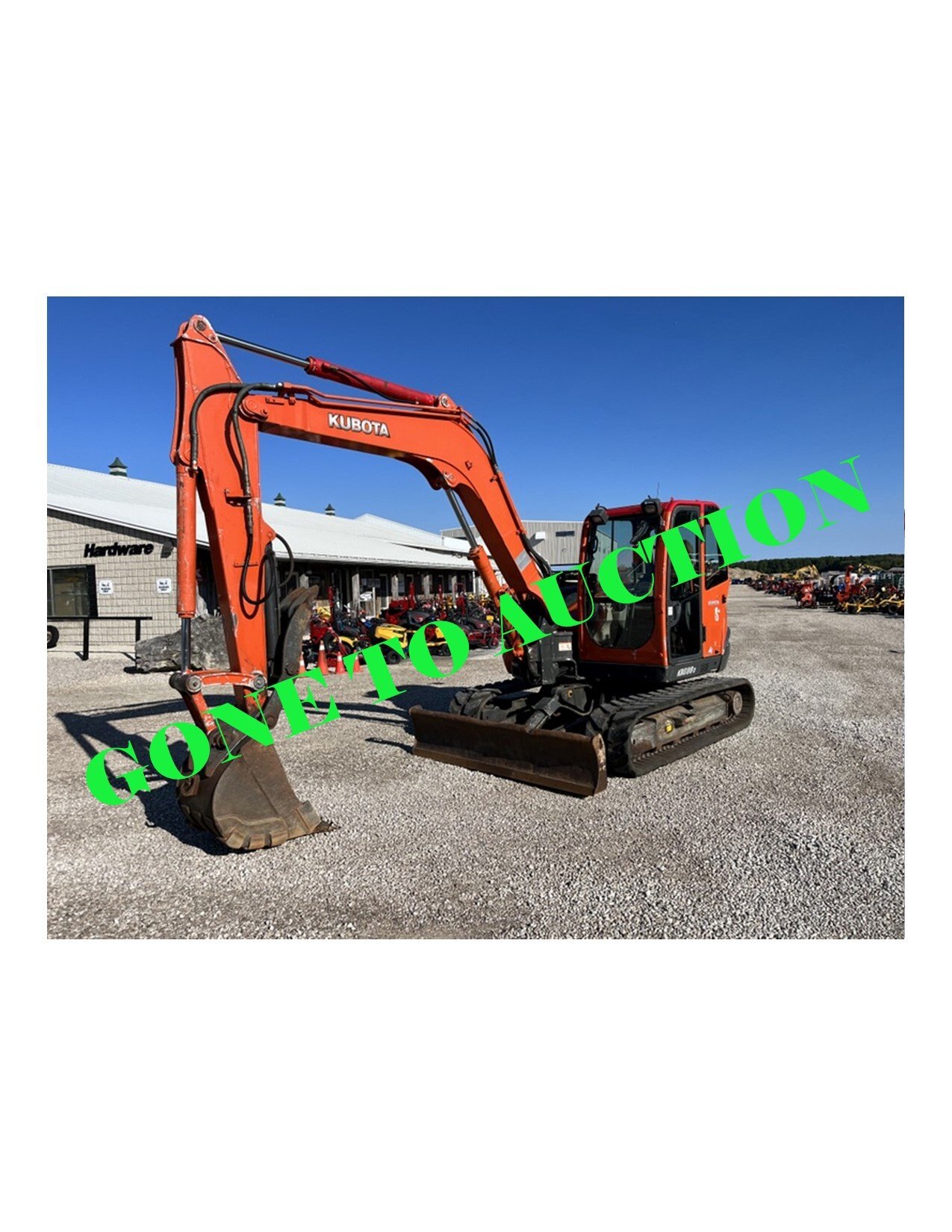 2006 KUBOTA KX080-3 EXCAVATOR  GONE TO 6&6 AUCTION