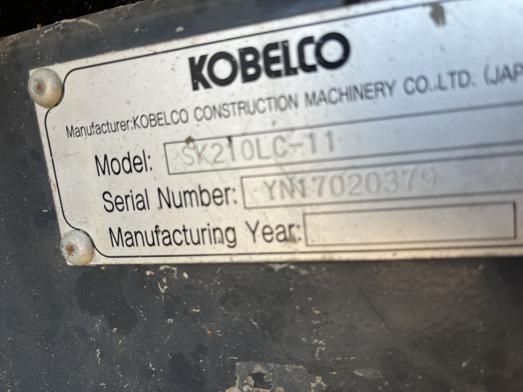 2023 Kobelco SK210LC 11 Excavator PARTING OUT