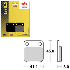 SBS ATV/UTV CERAMIC BRAKE PAD (6190536108)