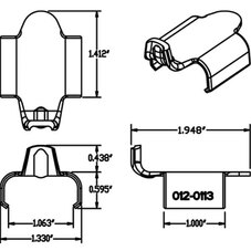 CAMSO TRACK CLIP 1'' L-CLIP EA Of 10 (AFT120113)