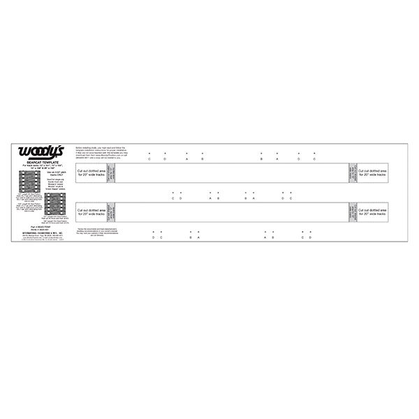 WOODY'S BEARCAT 2PLY 2.52 TEMPLATE (BEAR TEMP 2)